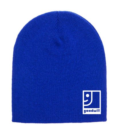 Unisex - Short Knit Beanie - Blue